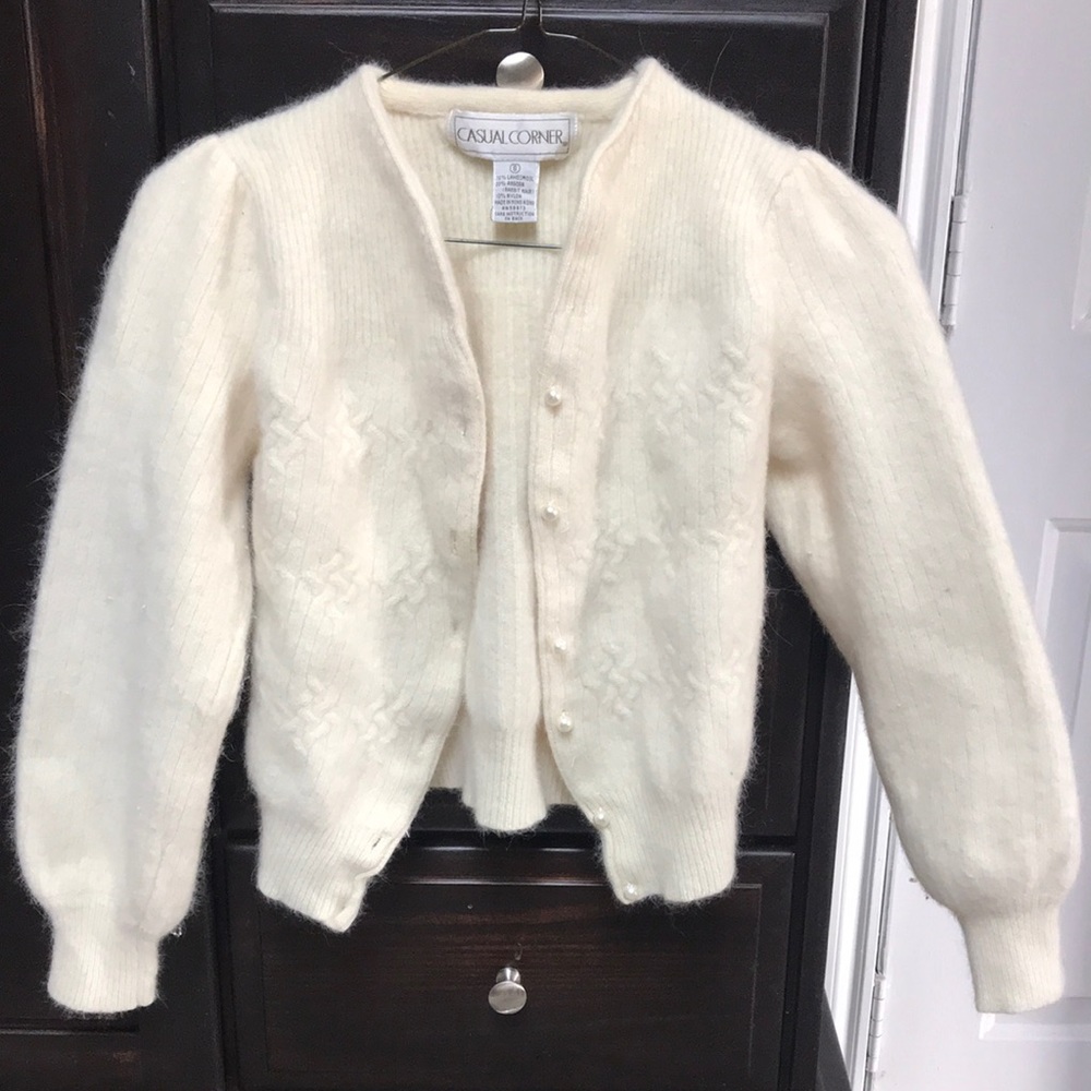 Lambswool and angora rabbit vintage sweater